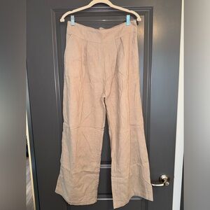 Linen blend wide leg pant. Size medium. Abercrombie & Fitch.